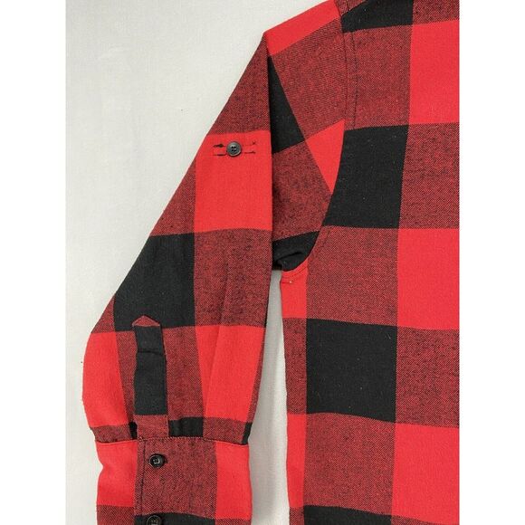 Womens Now N Forever Flannel‎ Shirt 2XL/3XL Red Black Checkered Casual Christmas - Picture 2 of 12